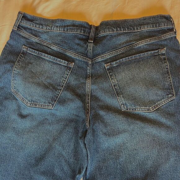 Old Navy Mid-Rise The Slouchy Wide Leg Jeans Women’s Relaxed Size 16 - Picture 10 of 11
